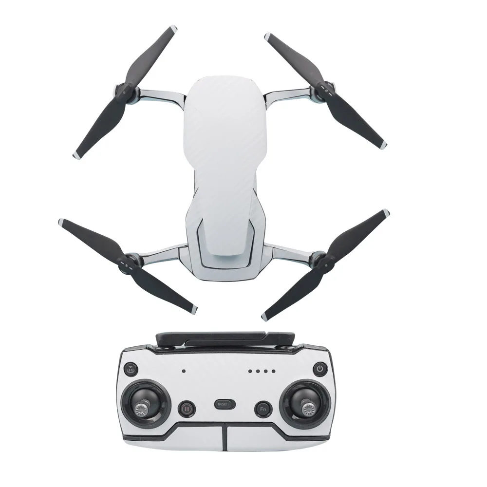 Wtohobby ПВХ наклейка углеродное волокно графические Стикеры для DJI Mavic Air Skin 3 батареи дистанционного самолета полный набор наклейки