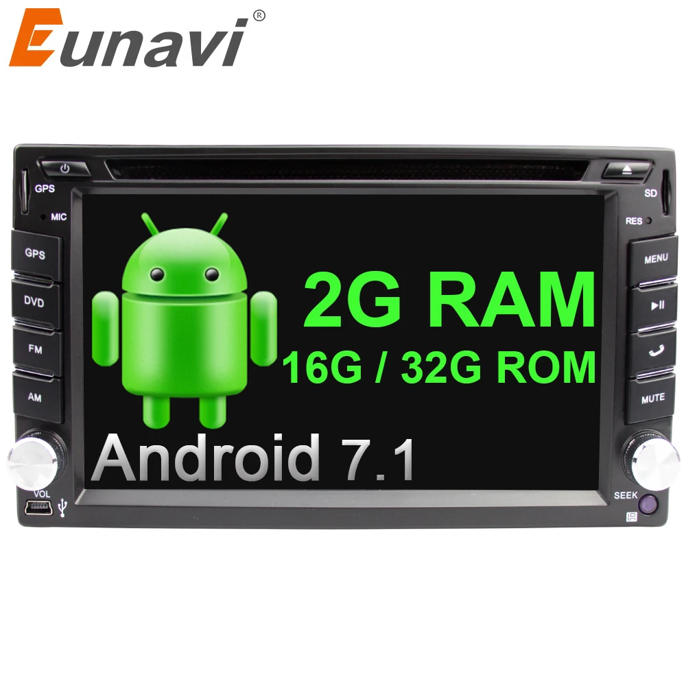 

Eunavi Universal 2Din Android 9.0 Car dvd Radio Multimedia Player Autoradio Stereo Head unit IPS TDA7851 GPS Navigation 4GB 64GB