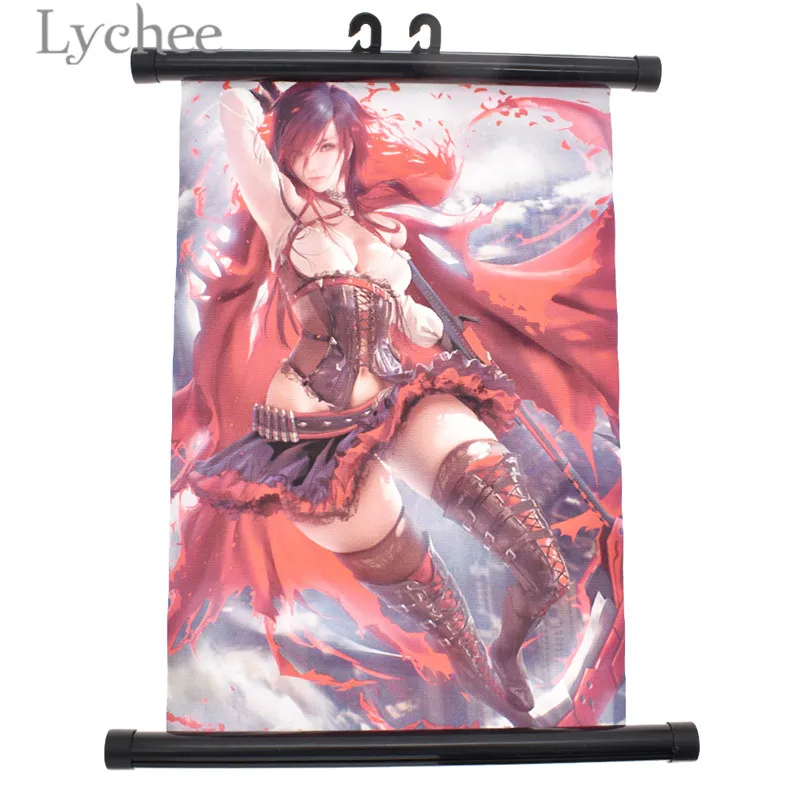 

Lychee Anime Rwby Scroll Painting Cartoon Wall Hanging Poster Picture Living Room Home Decoration Fans Collection