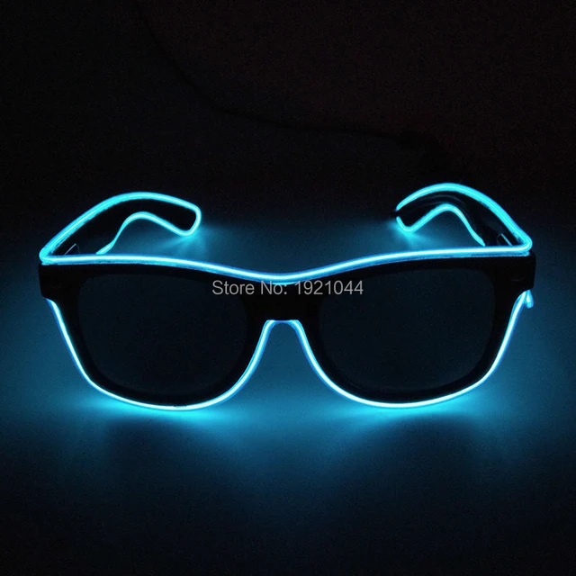 Gafas LED con cable activado por sonido de doble color, gafas de colores  brillantes, gafas luminosas, regalos de decoración de fiesta - AliExpress