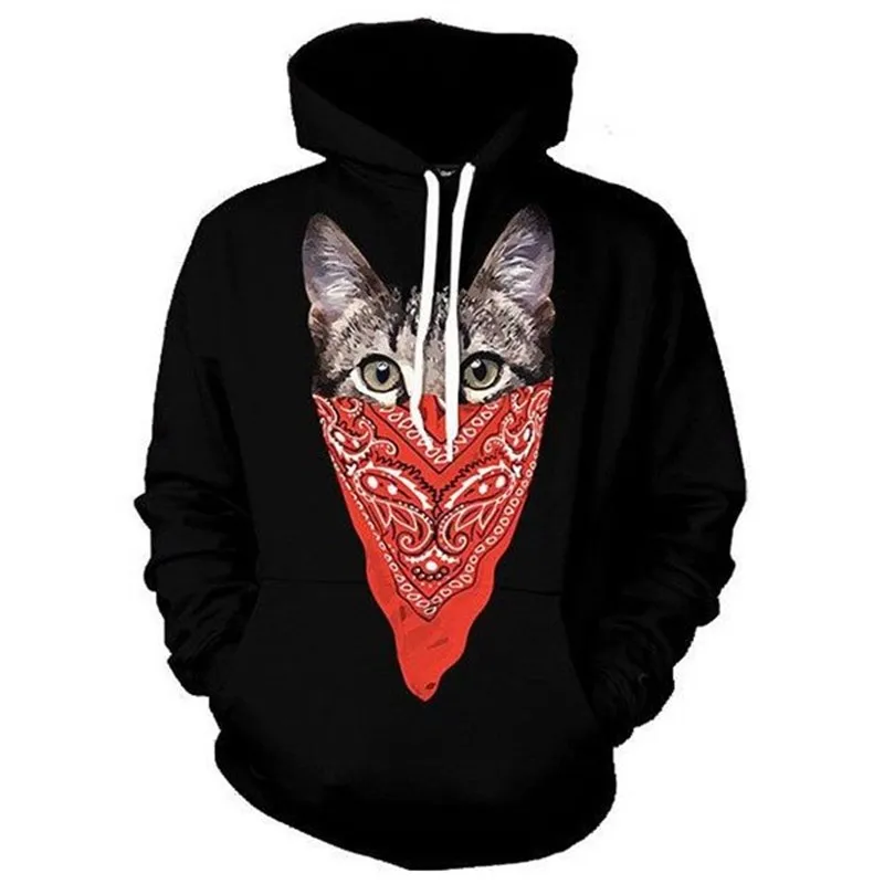 New Cute Cat Hoodies 3d Brand Sweatshirts Men Women Hooded Tracksuits