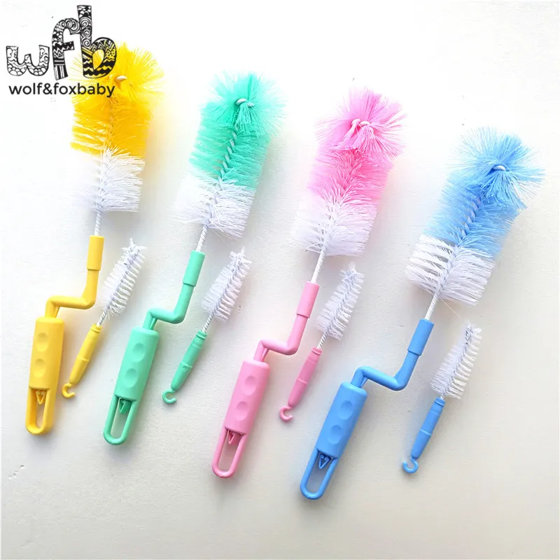 Детские щетки для бутылочек пластиковые нейлоновые 2 шт./лот|baby bottle brush|bottle brushbaby