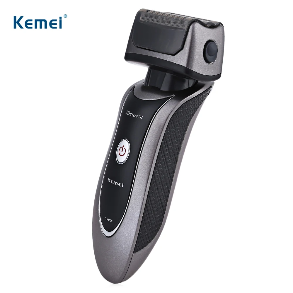 Продажа Kemei RSCW 9001 путешествия Применение безопасный поршневых три лезвия электробритва бритвы для Для мужчин станок для бритья Уход за лицом ЕС PLUG