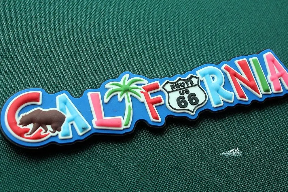 California, United States Tourist Travel Souvenir Funny Rubber