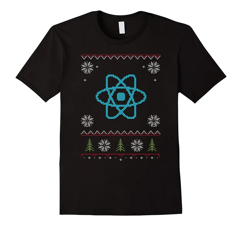 

Buy T Shirts Online Crew Neck Short Sleeve Office Reactjs Javascript Ugly Sweater Tee For Men