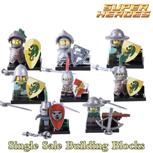 Building Blocks Medieval Knights Gladiatus Dragon Frightening Warrior X0148 Figures Super Heroes Bricks Kids DIY Toys