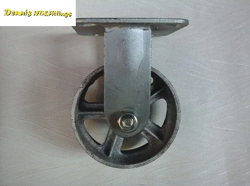Premintehdw 4 &quotлитое железное колесико жесткий фиксированный ролик|fixed castor|cast iron