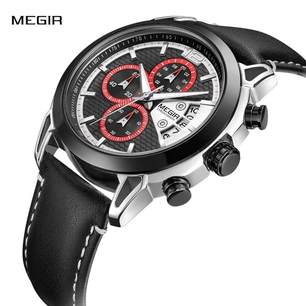 

MEGIR Fashion Sport Watches for Men Top Brand Luxury Chronograph Wrist Watch Men Watch Casual Quartz Waterproof Men's Watch