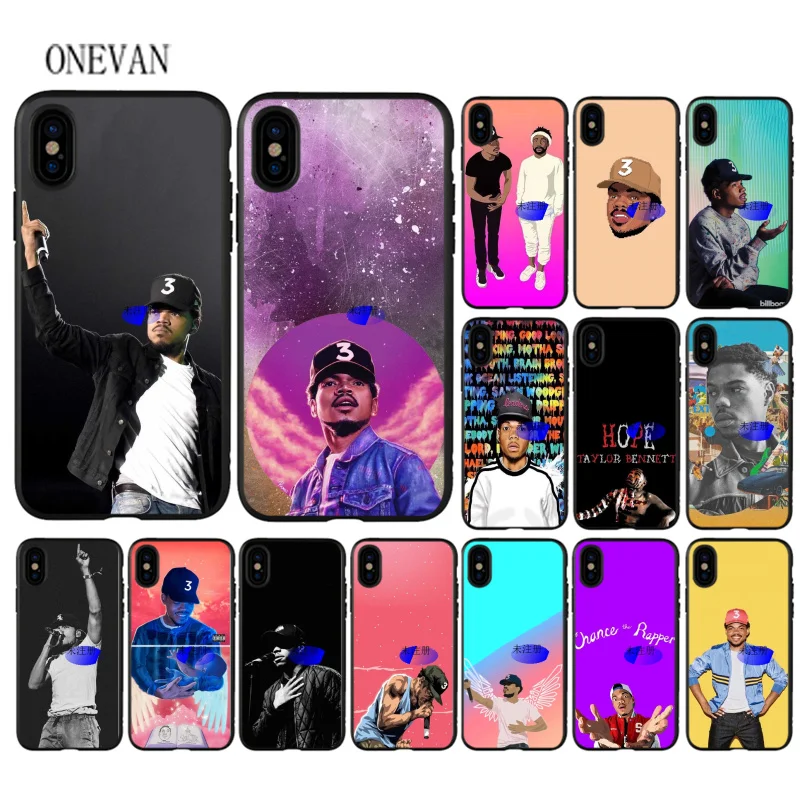 

Taylor Bennett Chance The Rapper Hip pop black soft Phone Case for iPhone 7 8 6 6S Plus X XS MAX 5 5S SE XR Cover