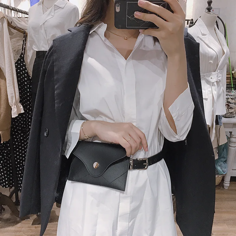 الأزياء فاني حزم للنساء الخصر حزم صغيرة بو الجلود الهاتف حقيبة السيدات الخصر حزام حقيبة Waistbag الأسود 2019 ربيع جديد الأزياء فاني حزم للنساء الخصر حزم صغيرة بو الجلود الهاتف حقيبة السيدات الخصر حزام حقيبة Waistbag الأسود 2019 ربيع جديد