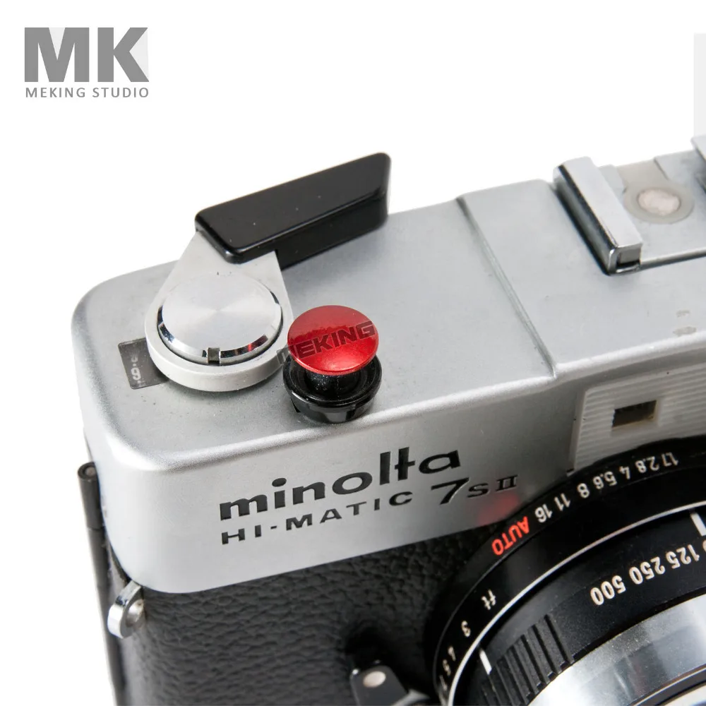 Selens Colorful Digital Camera Soft Shutter Button with screw Red Convex For Leica Rolleiflex