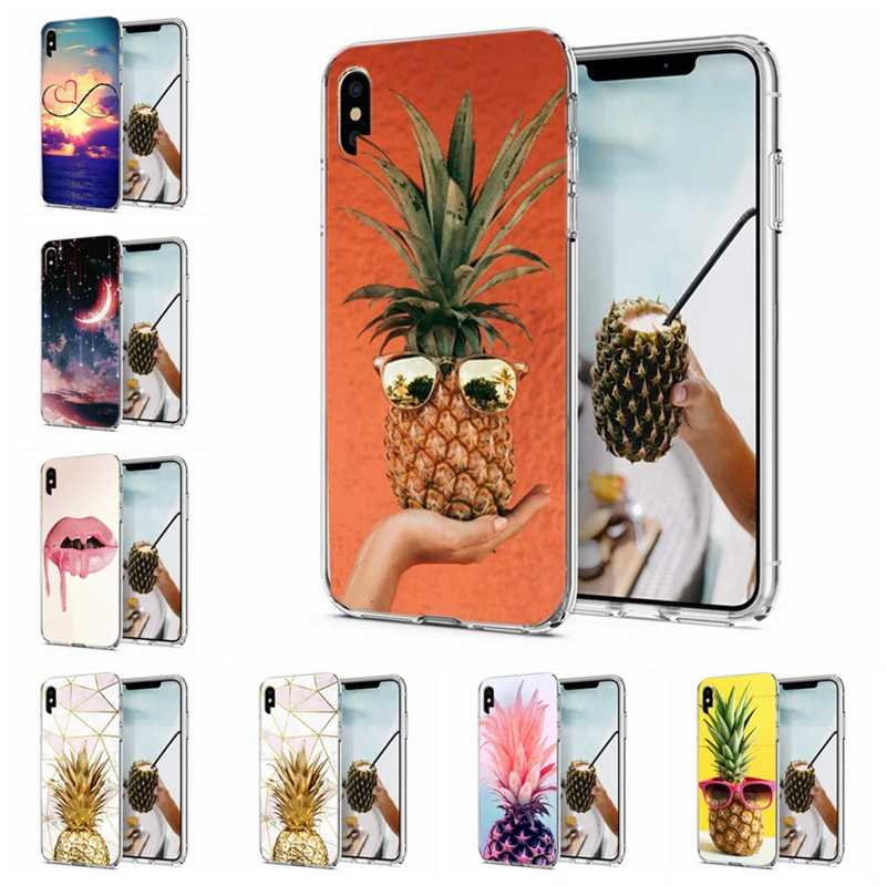 Мягкий силиконовый чехол из ТПУ для Iphone x XS XR телефона iPhone6 7 8 plus Max задняя крышка с