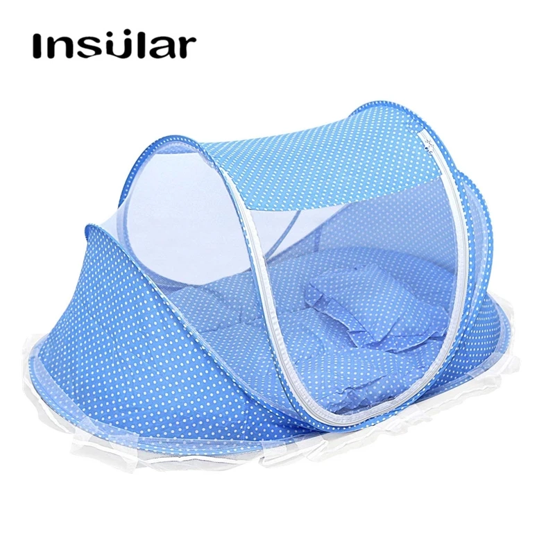 

Baby Bedding Crib Netting Folding Mosquito Travel Net Tent Portable Infant Mosquito Net Pillow/Mattress/Music Box/ Mesh Bag