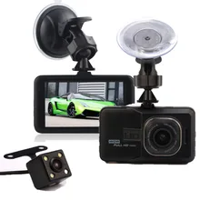 Full HD Car Detector 1080P 3.0″ LCD Screen Car Dashcam DVR Recorder 170 Wide Angle Lens G-Sensor+Vehicle Rear Camera