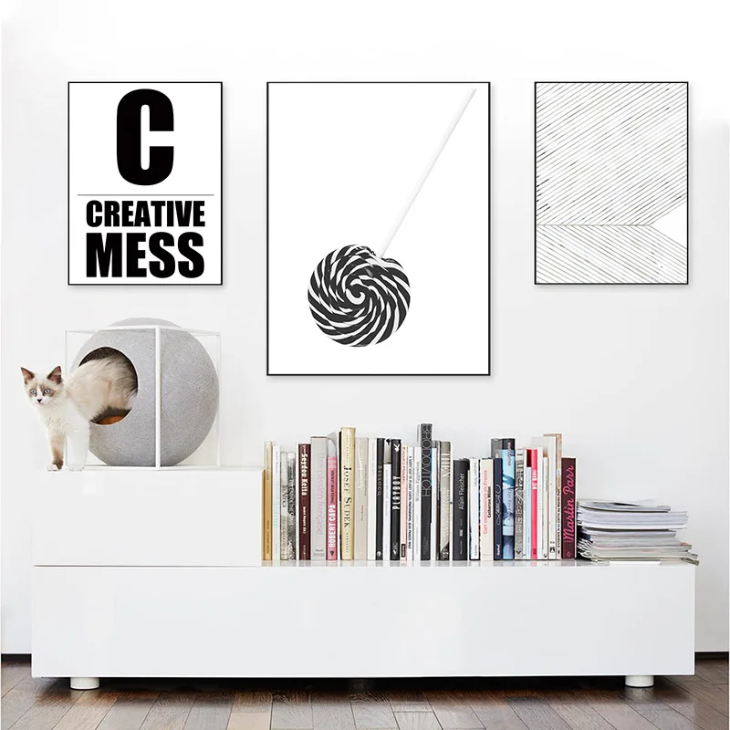 الحديثة بسيطة الفن خطابات الأسود والأبيض الديكور اللوحة مكتب غرفة نوم اللوحة أريكة حائط الخلفية اللوحة لا الإطار