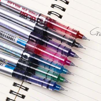 

Colorful Direct Liquid Ball Pen 0.38mm Needle Point Extra Fine Point Liquid Ink Roller Ball Pen for Office DIY Album Photo Decor