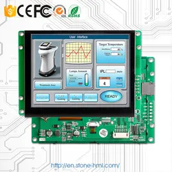 Сенсорный ЖК-панель TFT Экран 7,0 дюйма с контроллером + RS232 UART Порты и разъёмы Поддержка любой микроконтроллер