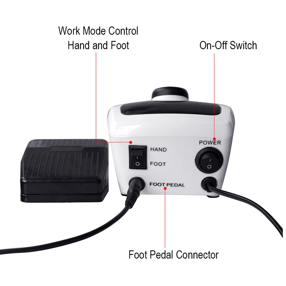 35000/20000 RPM Electric Nail Drill Machine Apparatus for Manicure Pedicure with Cutter Nail Drill Art Machine Kit Nail tool