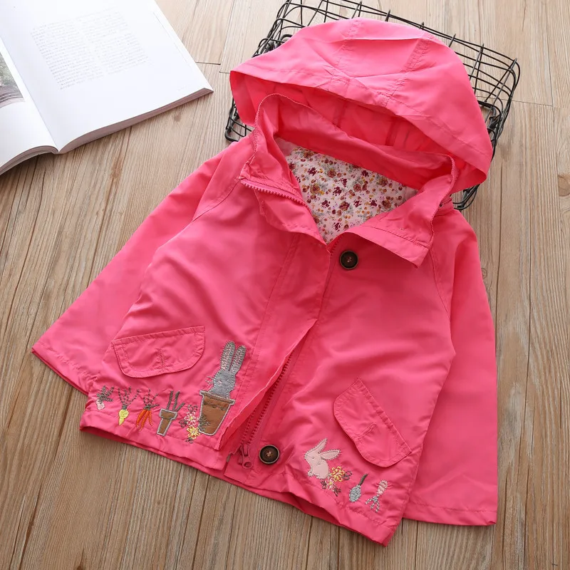 Baby Girl hoodies infant jackets coat for Girls Cartoon rabbit Spring Autumn outerwear Children's Coat Kids Trench coats 1-6year Baby Girl hoodies infant jackets coat for Girls Cartoon rabbit Spring Autumn outerwear Children's Coat Kids Trench coats 1-6year
