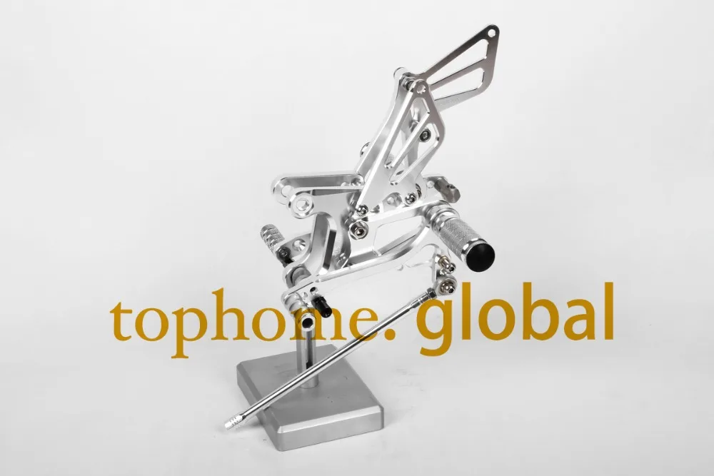 

Free Shipping Motorcycle Silver CNC Rearsets Foot Pegs Rear Set For Kawasaki ZX6R 2005-2008 motorcycle foot pegs