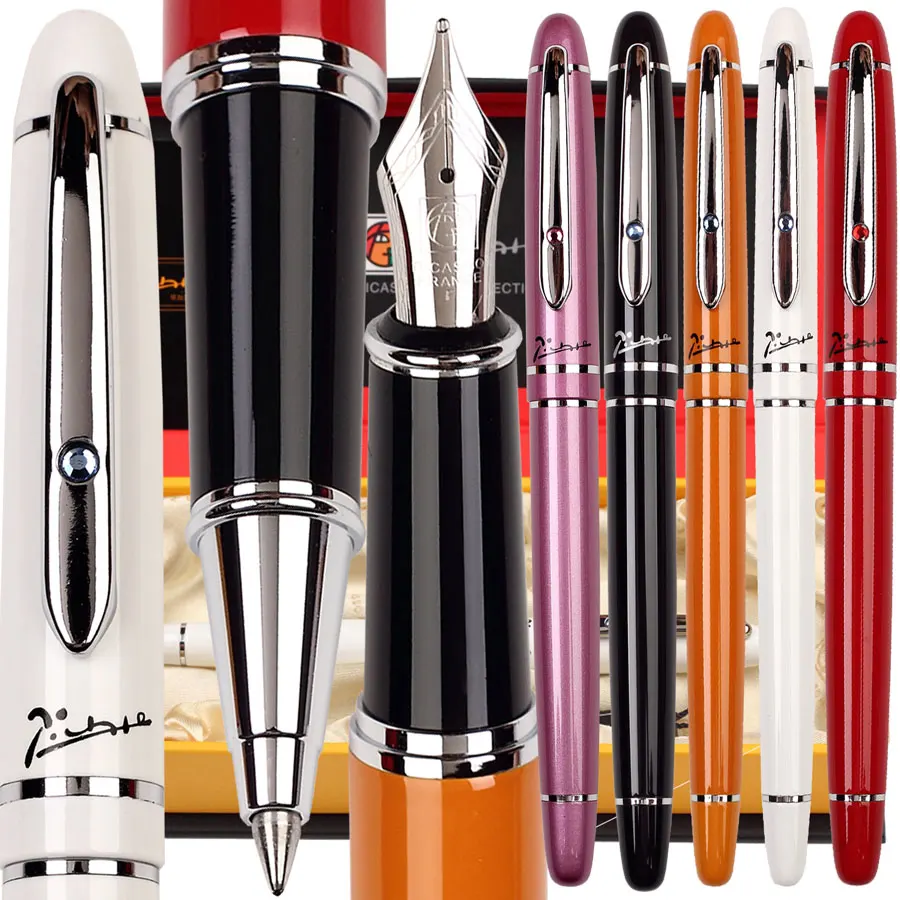 Перьевая ручка M Nib или роллербол ручка M наконечник 5 цветов на выбор PICASSO 608 Лучший подарок