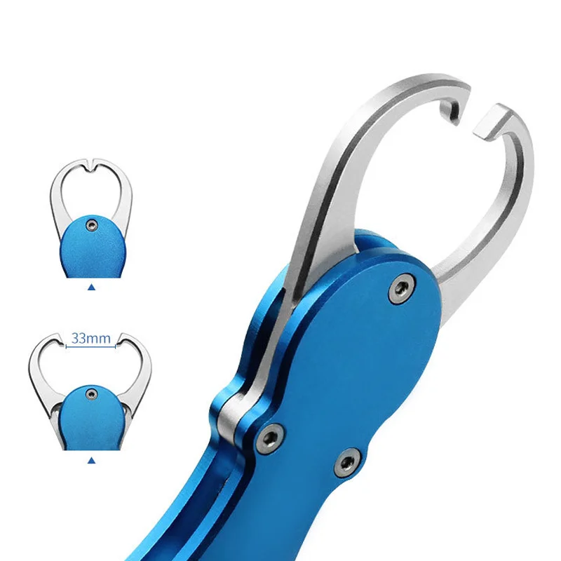 

Control Fish Clamp Device Aluminum Alloy Fishing Tackle With Weight Scale Ruler DX88