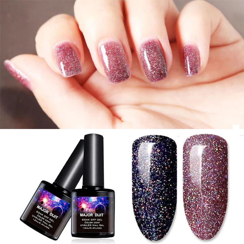 

Black Bottle 12ML 2Color Neon Nail Gel Polish Long Lasting Hybrid Gel Varnish Art Soak Off Semi-Permanent UV LED Nail Gel Polish