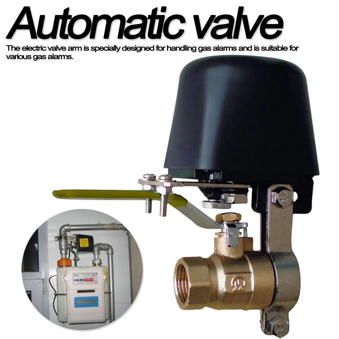 DC8V-DC16V Автоматический манипулятор запорный клапан для сигнализации запорный газовый водопровод охранное устройство для кухни и ванной