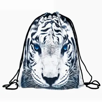 

Pattern Drawstring Gym Bag Cute Backpack Gift Polyester School Rucksack