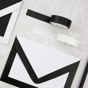 

1 Pc funny Classic Modern White Masking Tape 15mm Washi Tape DIY Scrapbooking Decor Sealing Sticker Label Stationery