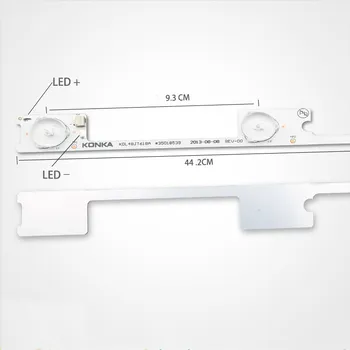 

Original New 160pcs / LED Strip Bar Backlight for KONKA KDL48JT618A KDL48SS618U 35018539 35018540 6LED LIGHT (6v) 442mm