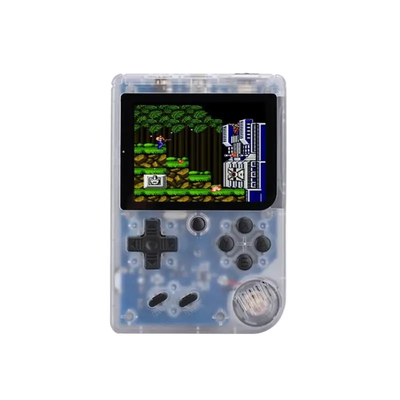 3,0 Inch 8-Bit Цвет ЖК-дисплей Экран Q3-A Ретро Портативный мини портативная игровая консоль для Цвет игровой плеер встроенный 168 игры Лидер продаж - Цвет: Clear White