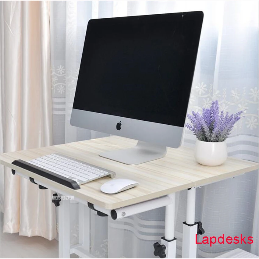 

JC1000 Mutil-purpose Movable Standing style Computer desks Adjustable Height Laptop Desk wood Material Without host support