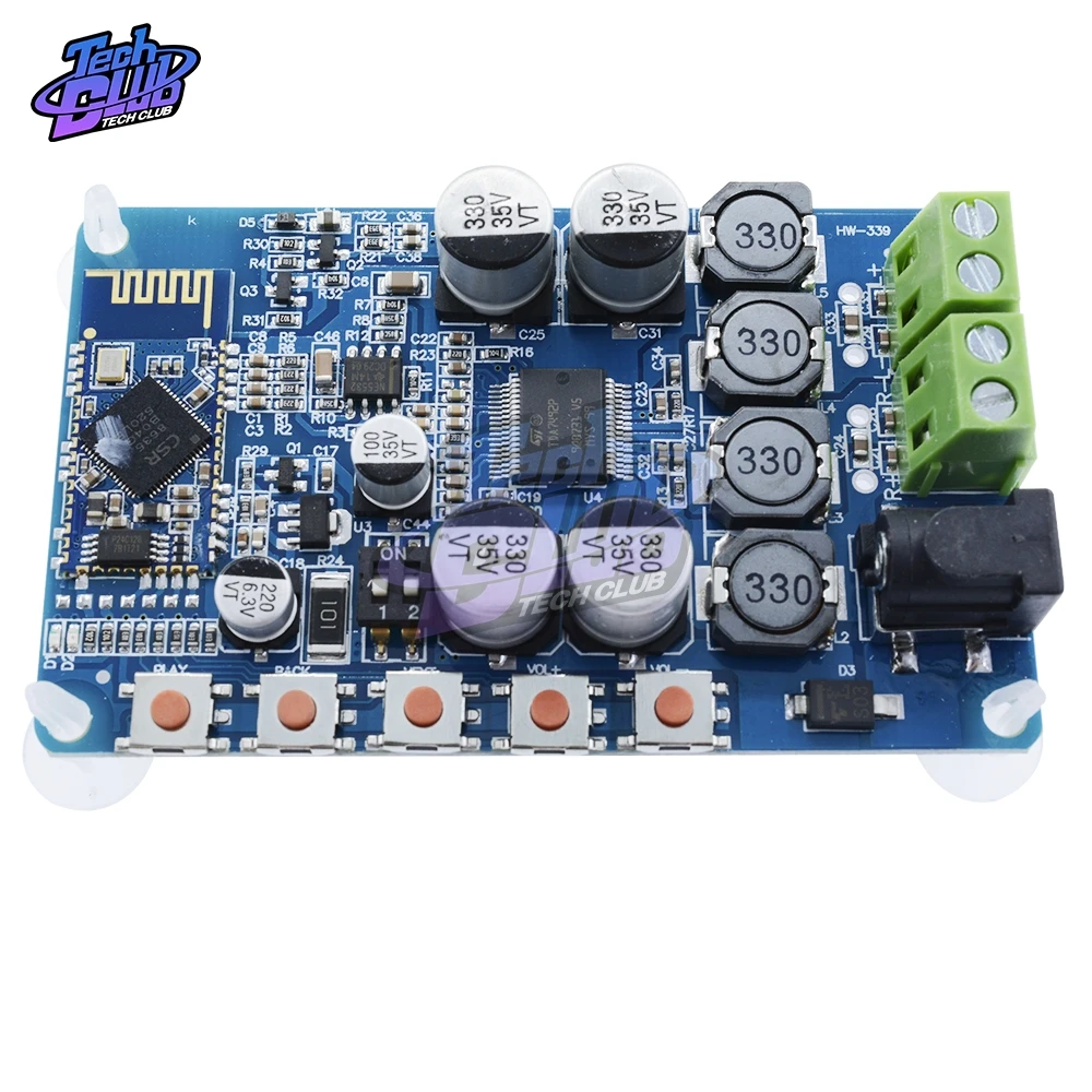 

Bluetooth-усилитель TDA7492P, 25 Вт, x2