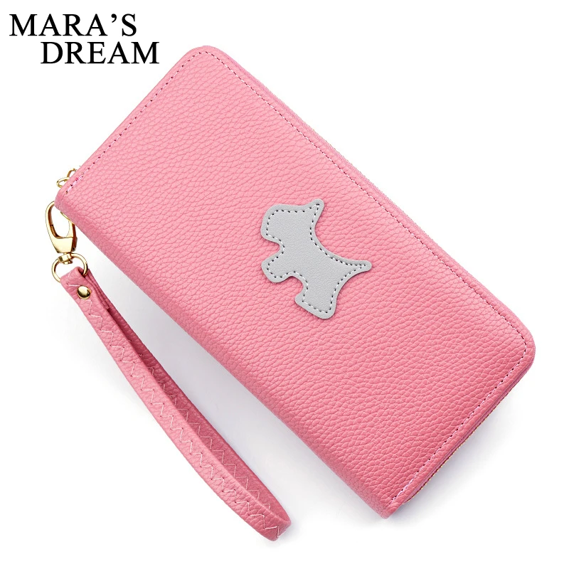 

Mara's Dream Lady Purses Lovely Dog Coin Purse Pockets Long Women Wallets Girls Money Bags Cards Holder Bag Woman Wallets Pouch