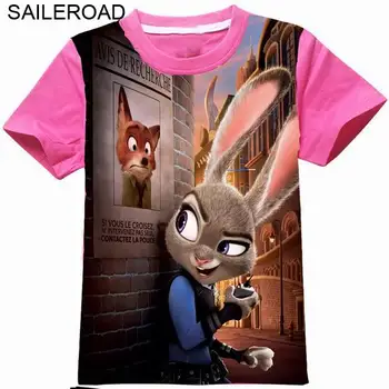 

SAILEROAD 2 To 11Year 3D Printed Cartoon Girls Tops Tees T Shirts New Summer Baby Kids Girls Short Sleeve T Shirt For Clothes