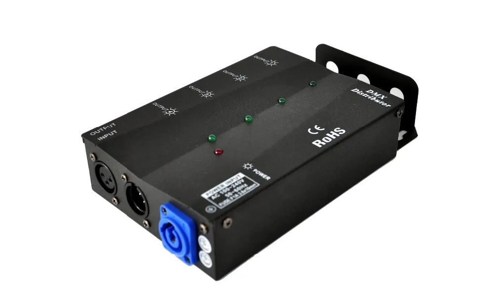 Multiple Installation Methods 4 Channels DMX DistributorWide Input Power Supply for All Stage Light3Pins or 5Pins to Choose