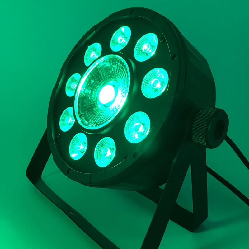 Быстрая доставка светодиодный плоский Par 9x10 Вт + 30 Вт RGB Освещение для DMX512 сценический эффект профессиональное DJ оборудование и