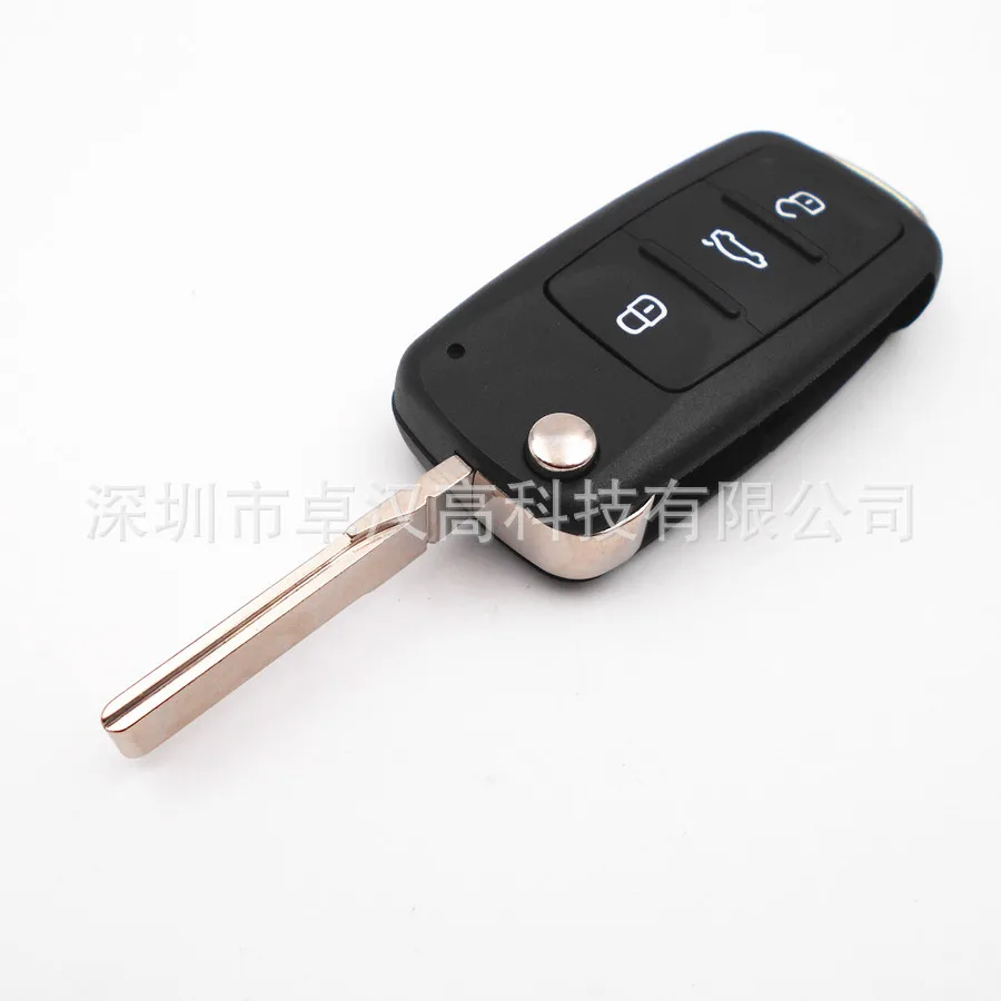 

For Volkswagen VW Polo Mk5 Vento Instead of Original Factory Auto Car Key High Quality New 3 Buttons Change Car Key Shell