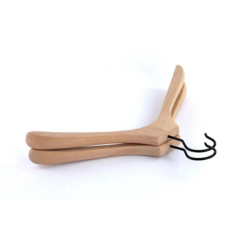 Delightful Beech Wood Hanger for Coats and Pants, Show Elegant (10 Pieces/ Lot)