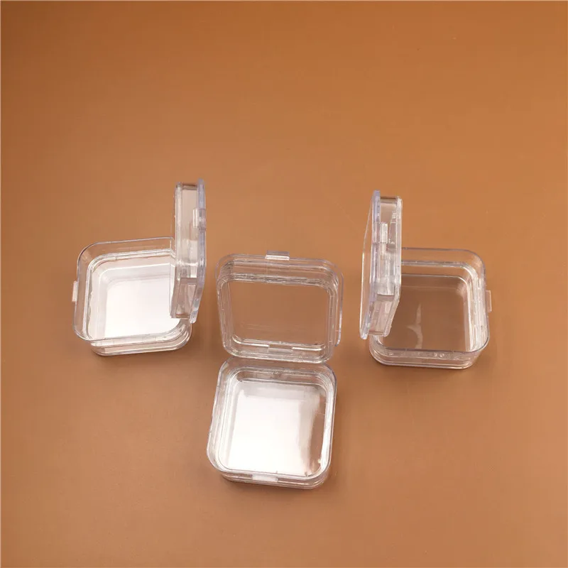 

30pcs Membrane Plastic denture Tooth Box Transparent Tooth box 2 Inch Plastic denture teeth Box to storage crown and bridges