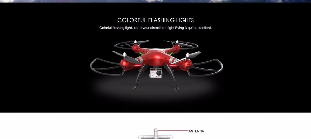 Syma X8HG 2,4G 4CH 6 Axis Gyro готовый к вылету, Радиоуправляемый Дрон-Квадрокоптер с дистанционным управлением и 8.0MP 1080 P HD Камера автоматический