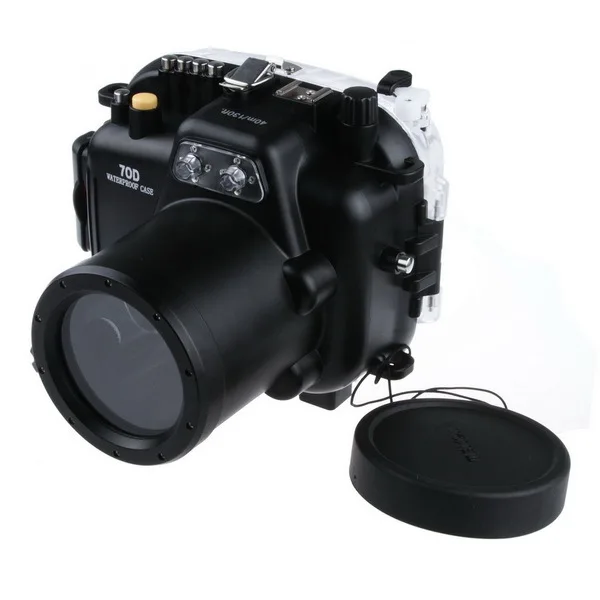 40M Waterproof Underwater Housing Hard Case for Canon 70D Camera & 18-135mm Lens