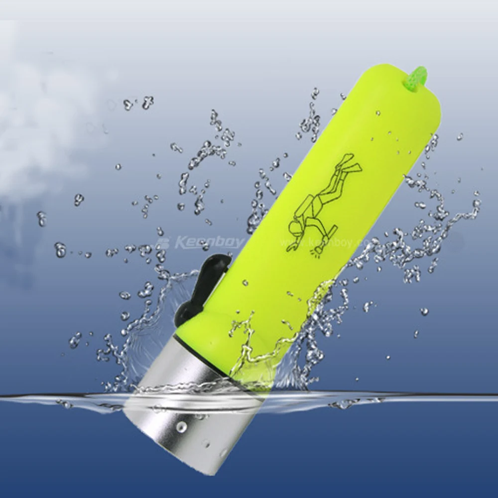 

Underwater LED CREE Q5 Diving Flashlight Submersible Torch Hand Lamp Waterproof Scuba Under Water Diver Spotlight 25m