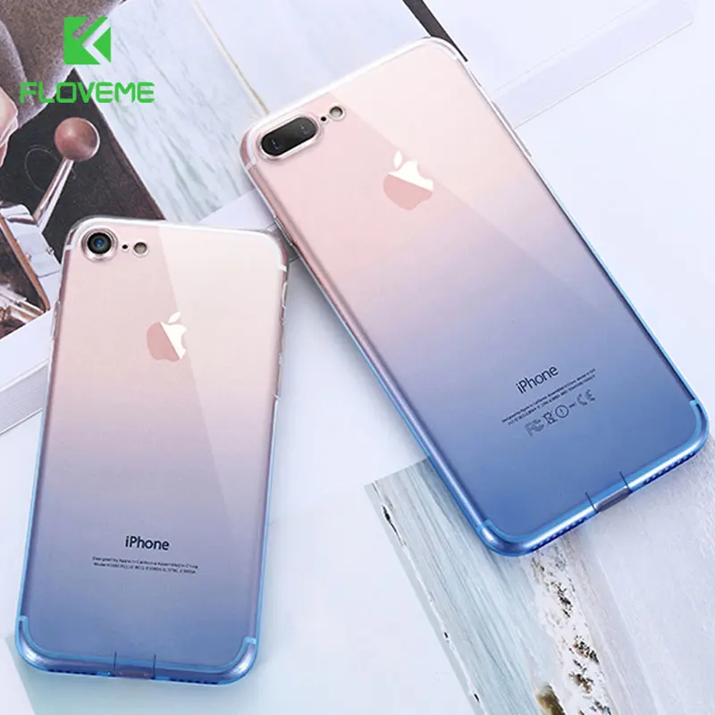 

FLOVEME Ultra Silicone Case For iPhone 7 7 Plus X 8 Plus X XS MAX XR Clear Case For iPhone 6 6S Plus 5 5S SE XR Capa Capinhas