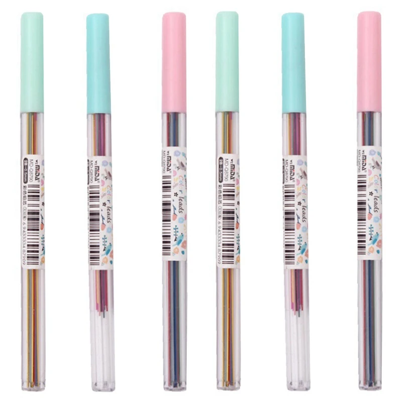 

0.5 /0.7 Mm Colorful Mechanical Pencil Lead Art Sketch Drawing Color Lead School Office Supplies Random Color
