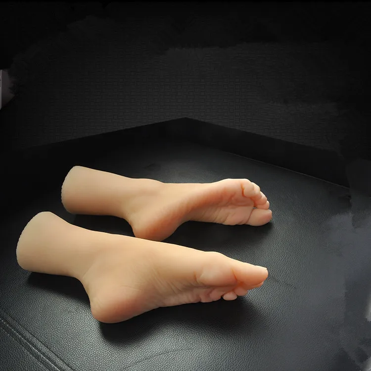 New Little 8 Years Girl Fake Foot Silicone Foot Model Shoe Model 