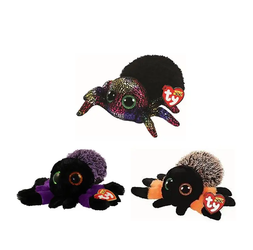 6" TY Beanie Boos Halloween Creeper Hairy Leggz Spider Glubschi Eye