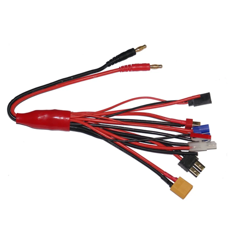 

4.0mm banana connector to Female Tamiya Futaba TRX EC3 JST XT60 Multifunctional Lipo Charging RC charger adaptor Free shipping