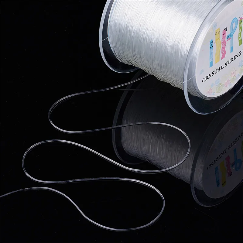 0.5/0.6/0.7/0.8/1/1.2mm Clear Crystal Elastic Cord Thread String Elastic  Beading Line for Jewelry Making DIY Bracelet Necklace - AliExpress
